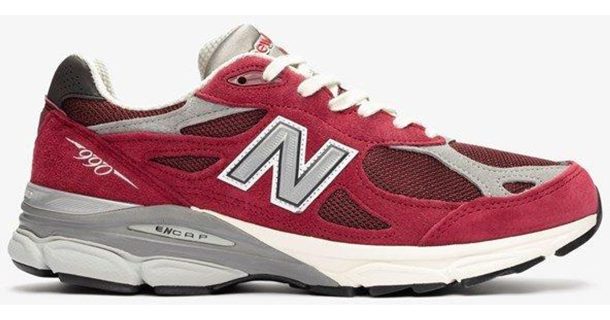 New Balance Suede 990v3 in Red | Lyst UK