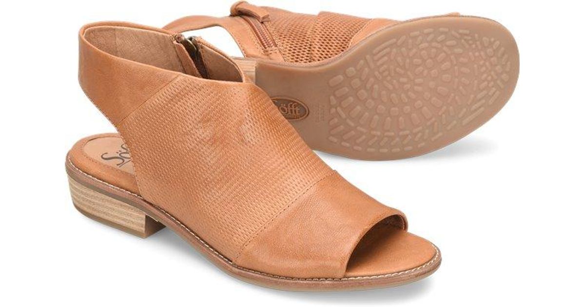 SÃ¶fft Leather Natalia Flat sandals - Lyst