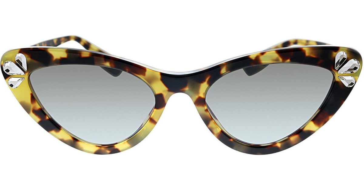 Download Miu Miu Mu 01vs 1565o0 Butterfly Sunglasses in Tortoise ...