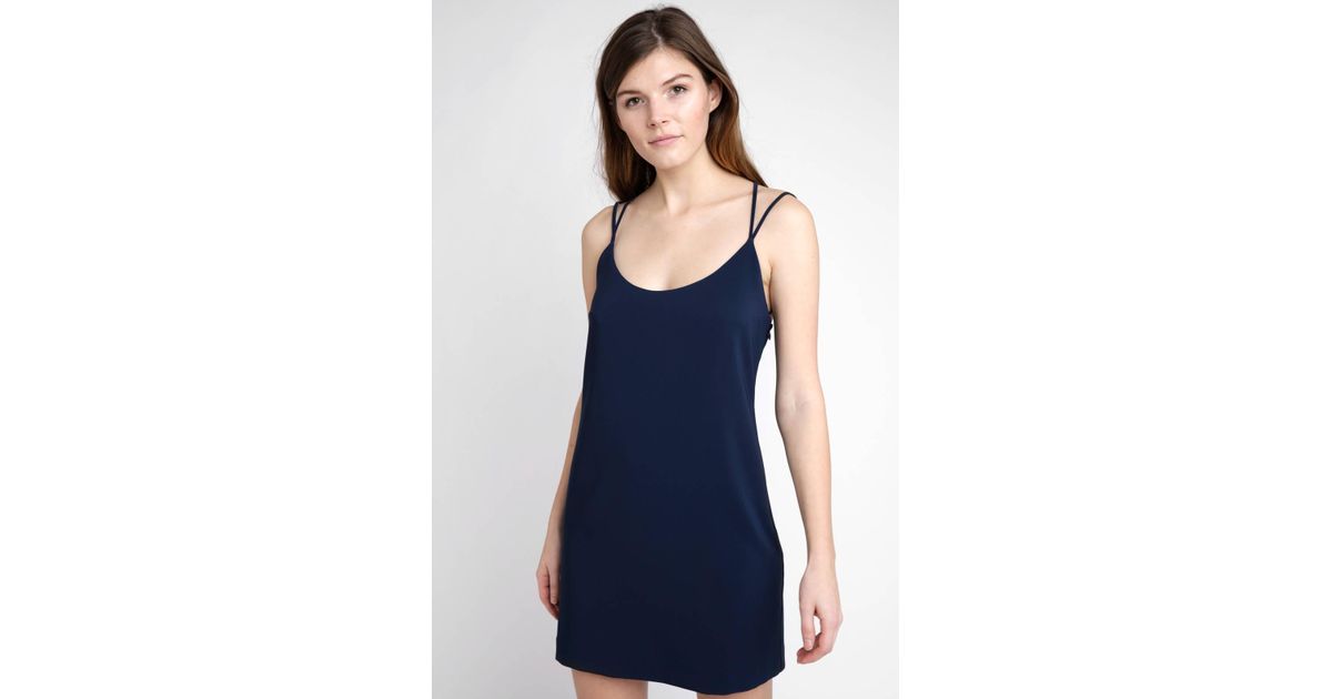 navy under dress slip