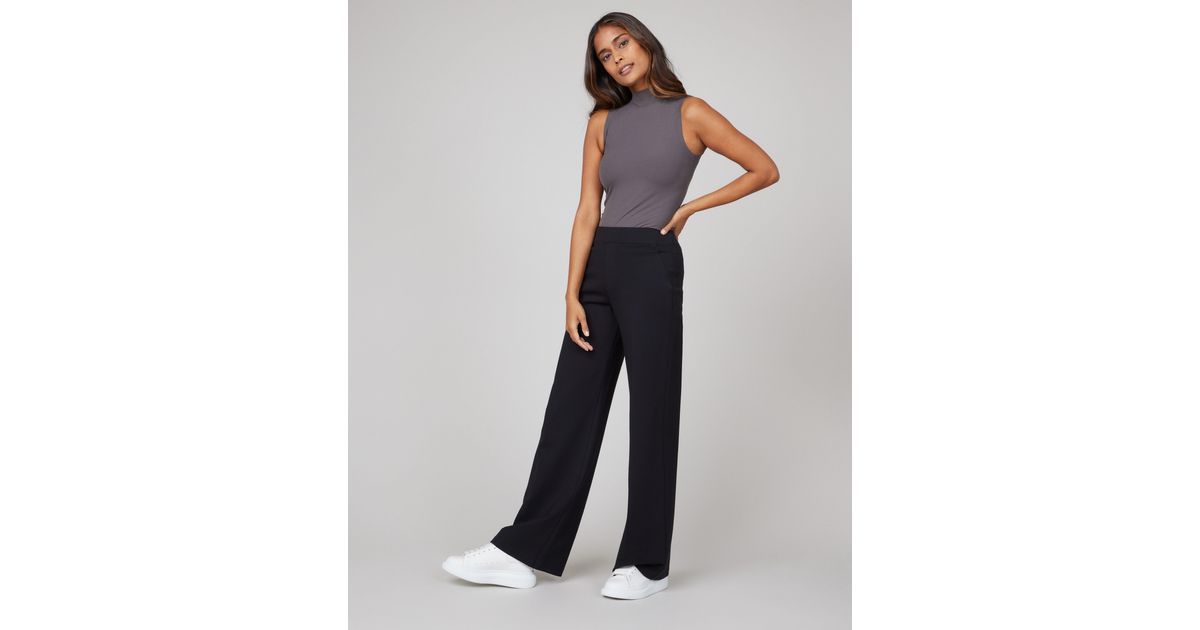 Spanx The Perfect Pant, Wide Leg in Blue Lyst
