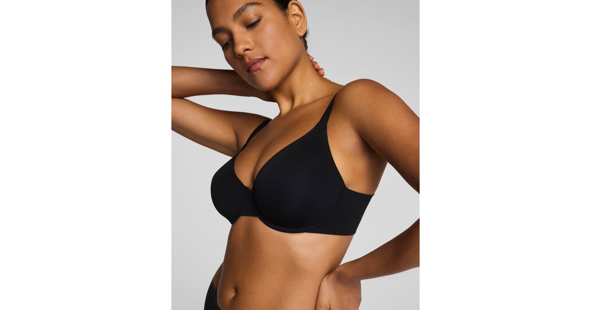 Spanx Supersmooth Brava Unlined Bra in Black | Lyst