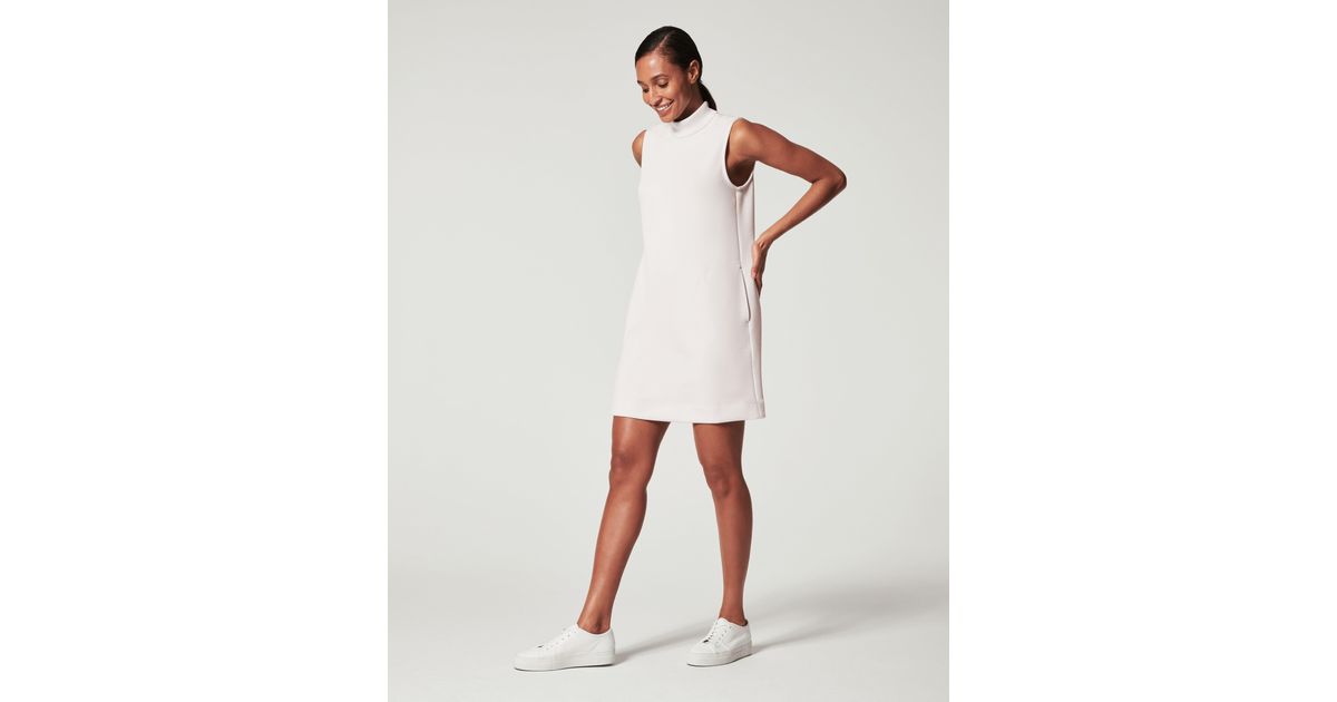 Spanx Airessentials Mock Neck Dress in Natural Lyst