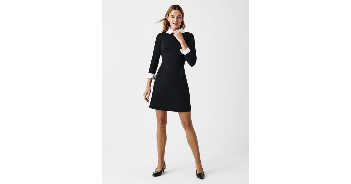 Buy SPANX® Perfect Fit 3/4 Sleeve Smoothing A Line Dress from Next