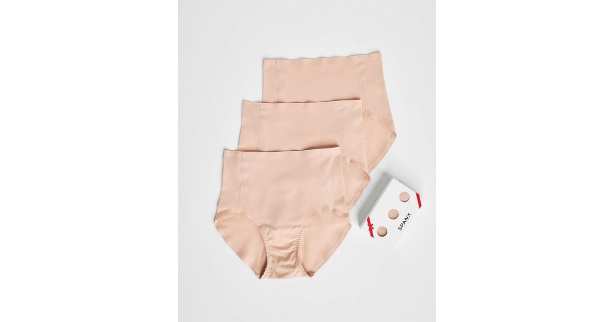 Spanx Fit-to-you Pima Cotton Brief 3-pack in Natural