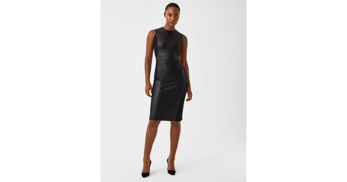Spanx Leather-like Combo Fitted Dress