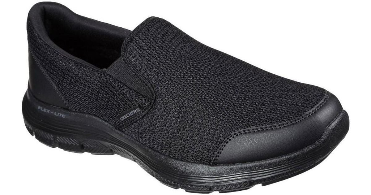 Skechers Synthetic Flex Advantage 4.0 Tuscan Mens Wide Trainers Slip