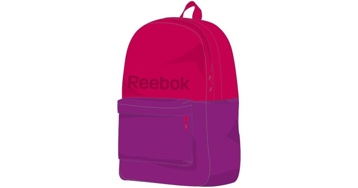 reebok pink backpack