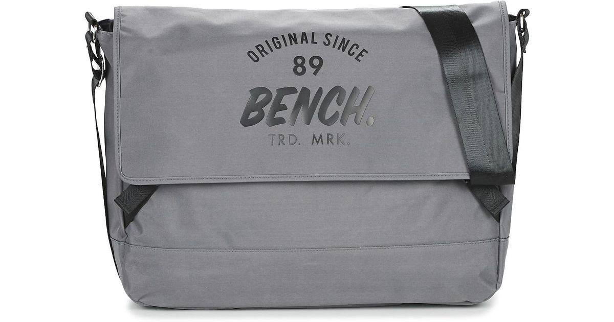 Bench Messenger Men S Messenger Bag In Grey In Gray For Men Lyst