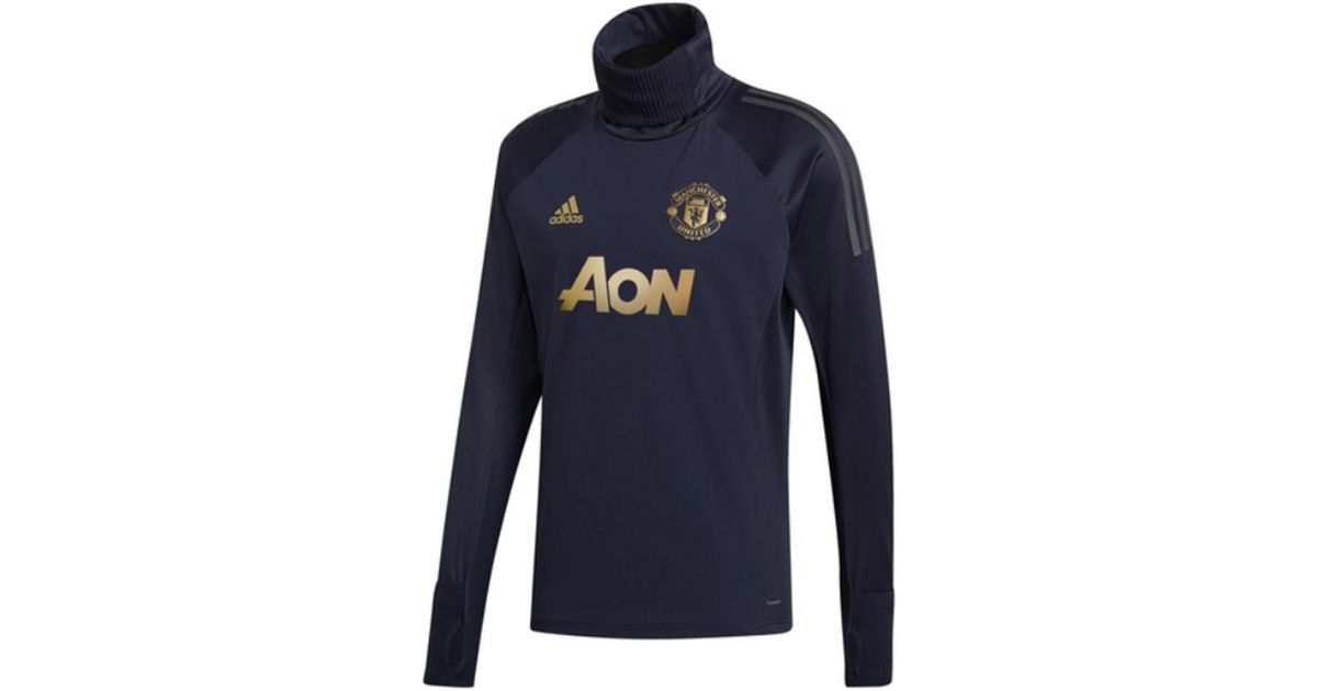 Adidas 2018 2019 Man Utd Ucl Warm Up Top Men S Tracksuit Jacket In Blue For Men Lyst