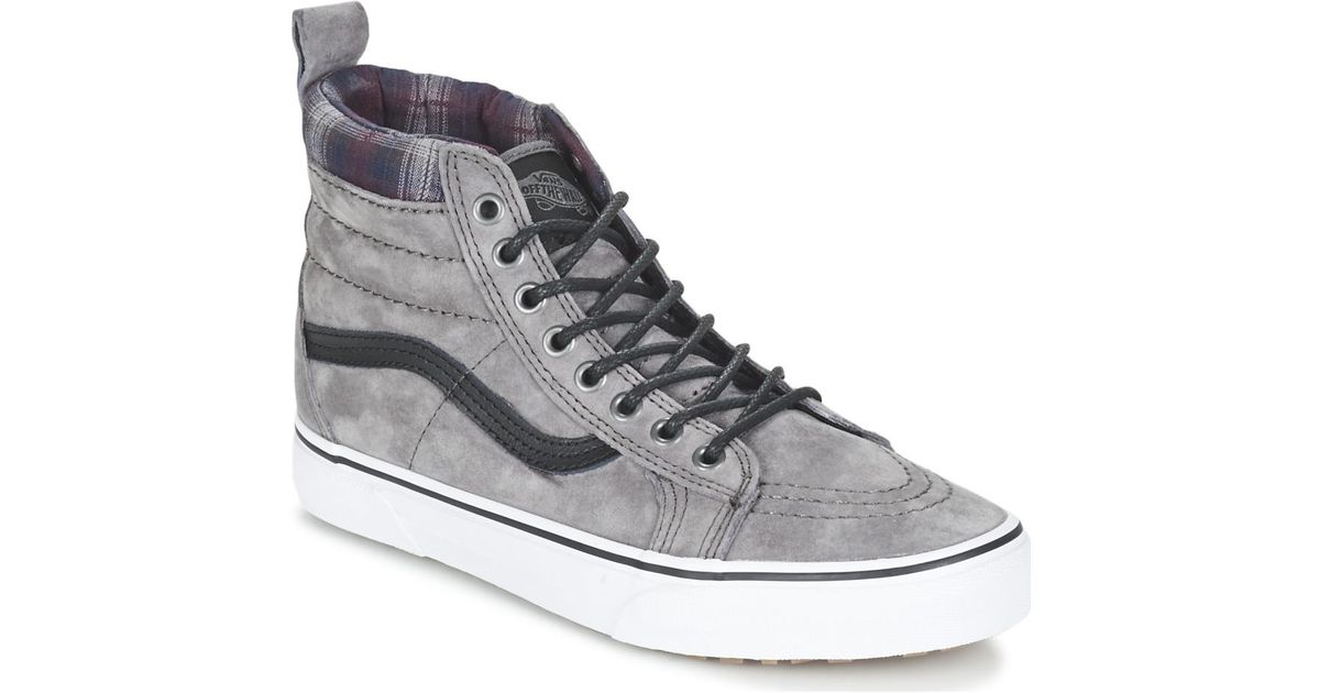 high top grey vans womens