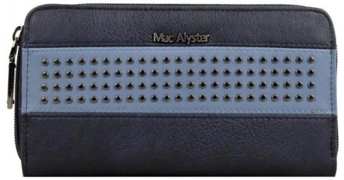 Portefeuille Portefeuille à zip Allure - Marine clouté Mac Alyster en  coloris Bleu | Lyst