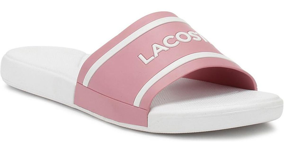 lacoste junior sliders