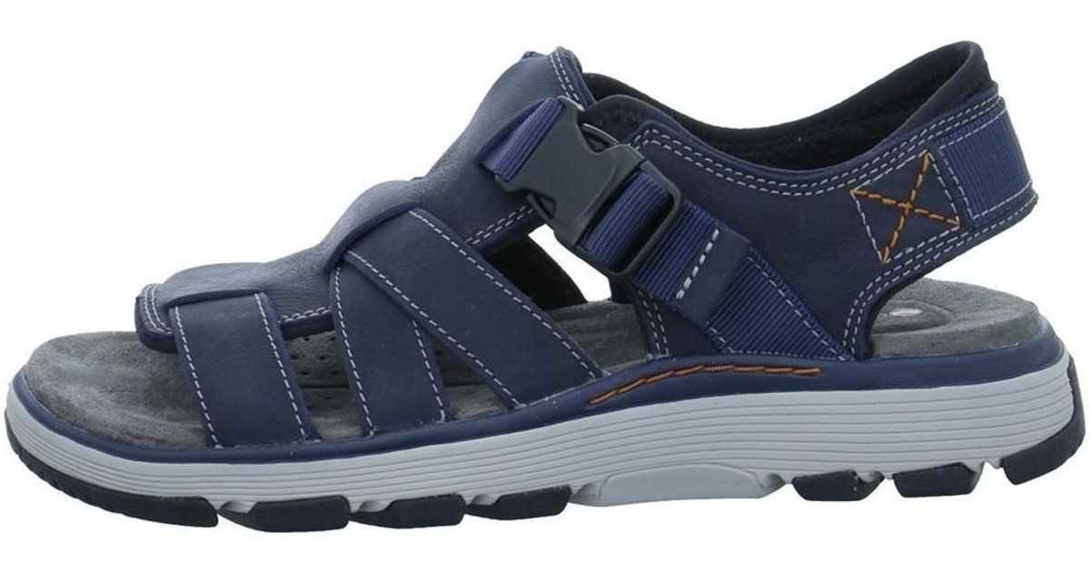 Clarks Un Trek Cove Men's Sandals In Blue for Men - Lyst