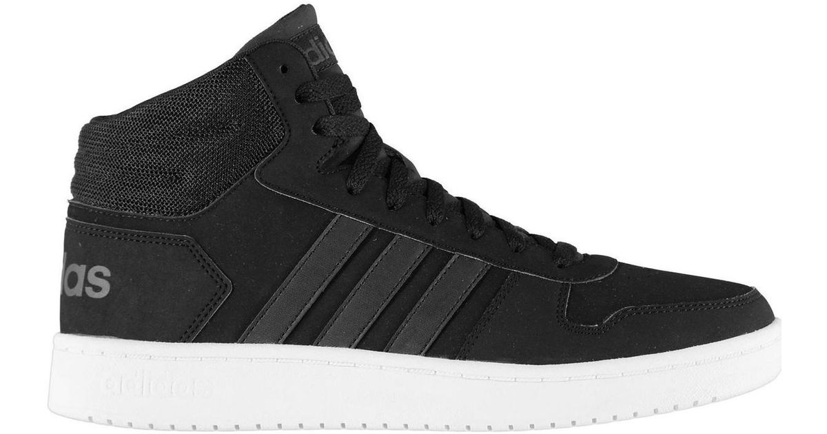 adidas hoops mid nubuck trainers mens