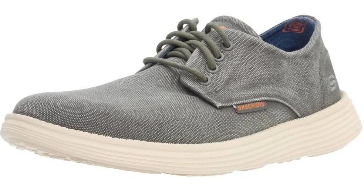 skechers status borges mens canvas shoes