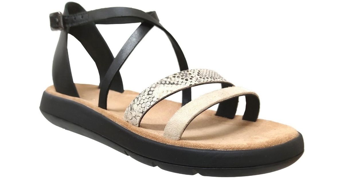 Dames Schoenen voor voor Platte schoenen voor Platte sandalen Clarks Sandalen Jemsa Strap in het Zwart 