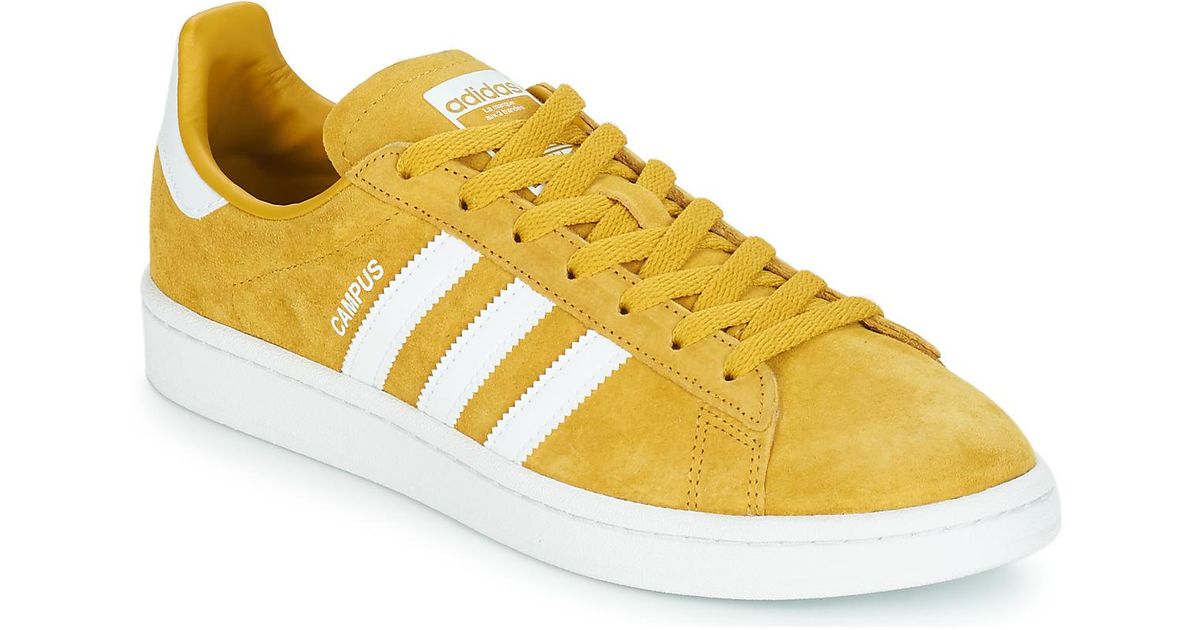 adidas Leather Campus Women's Shoes (trainers) In Yellow - Lyst