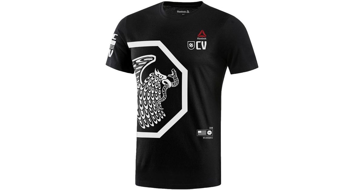 reebok ufc t shirt mens black