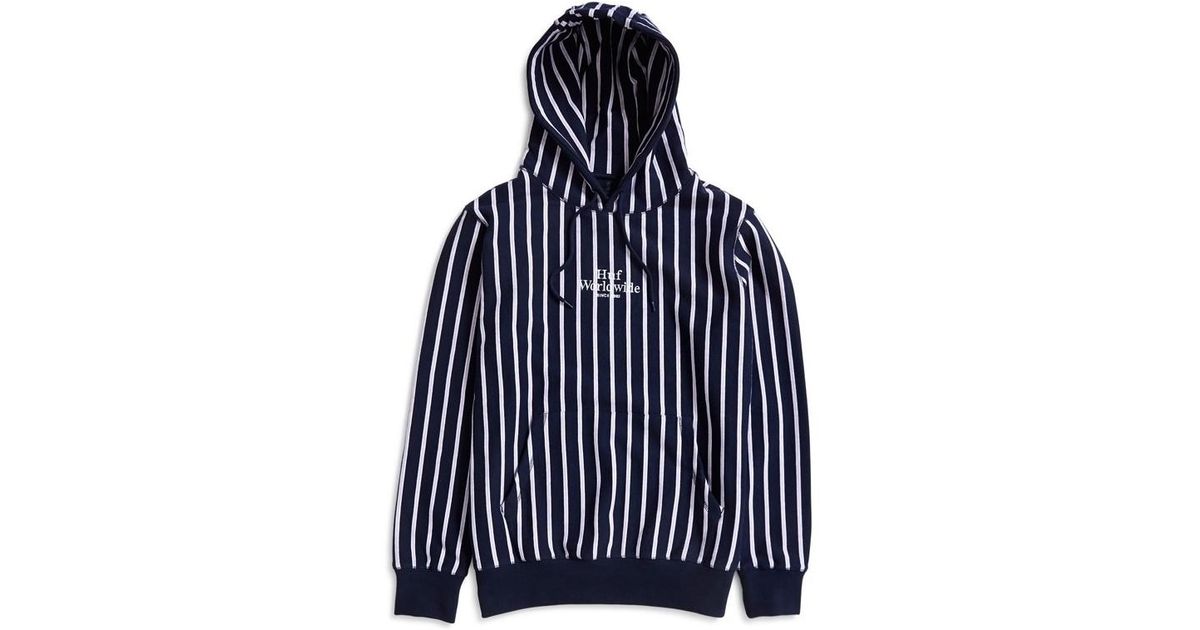 huf sutter stripe hoodie