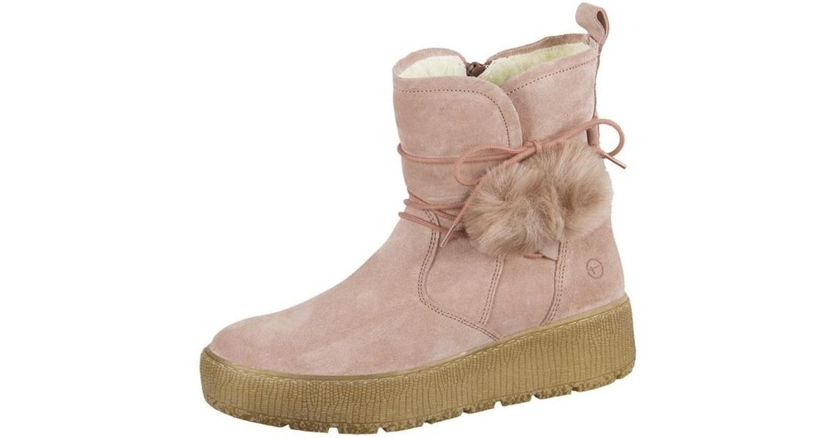 Tamaris 12647721560 Women's Snow Boots In Pink - Lyst
