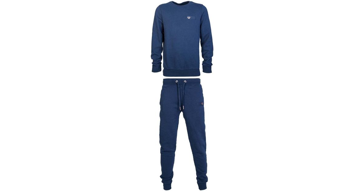 True Religion Tracksuit M16uf32d7g / M16uf31d7g Men's In Blue for Men ...