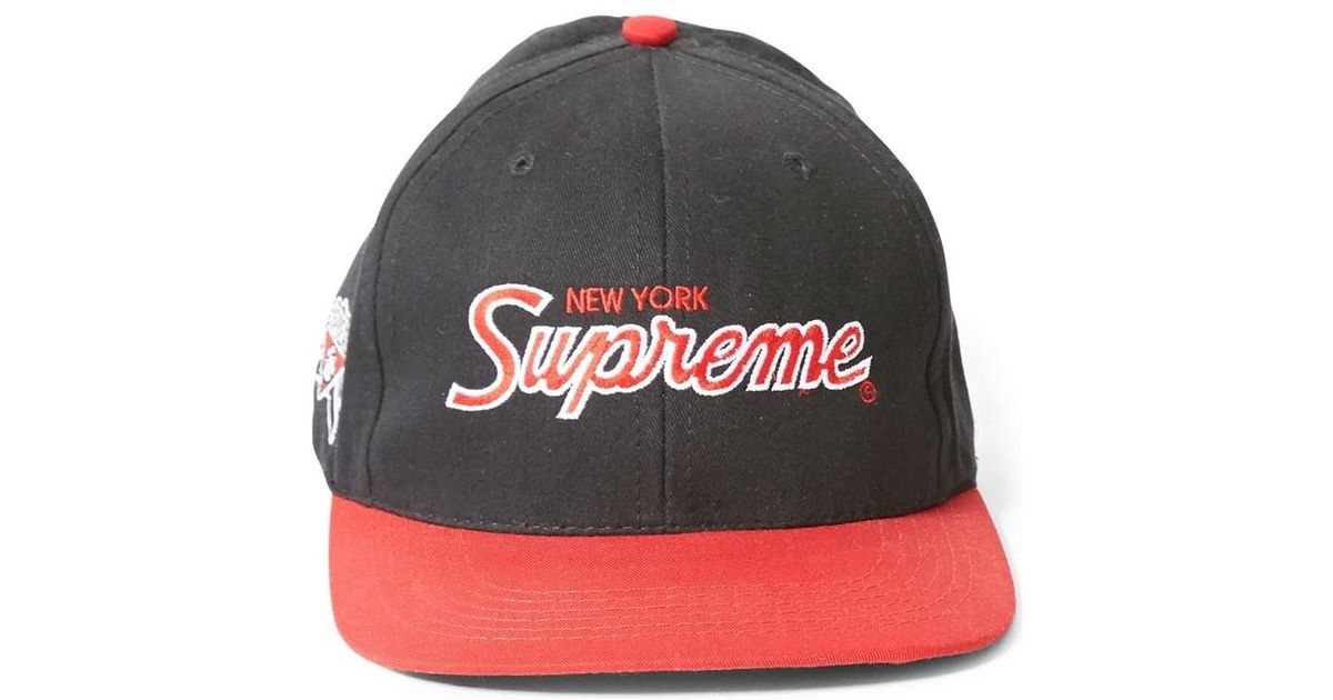 supreme snapback red