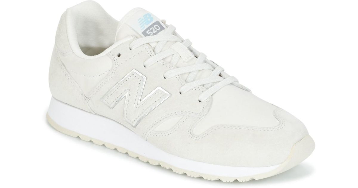 New Balance Leather Wl520 Women's Shoes (trainers) In White - Lyst