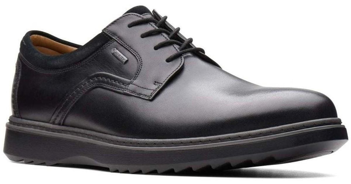 Clarks Un Geo Lace Wide Gore-tex Mens Shoes Size: 6 in Black for Men ...