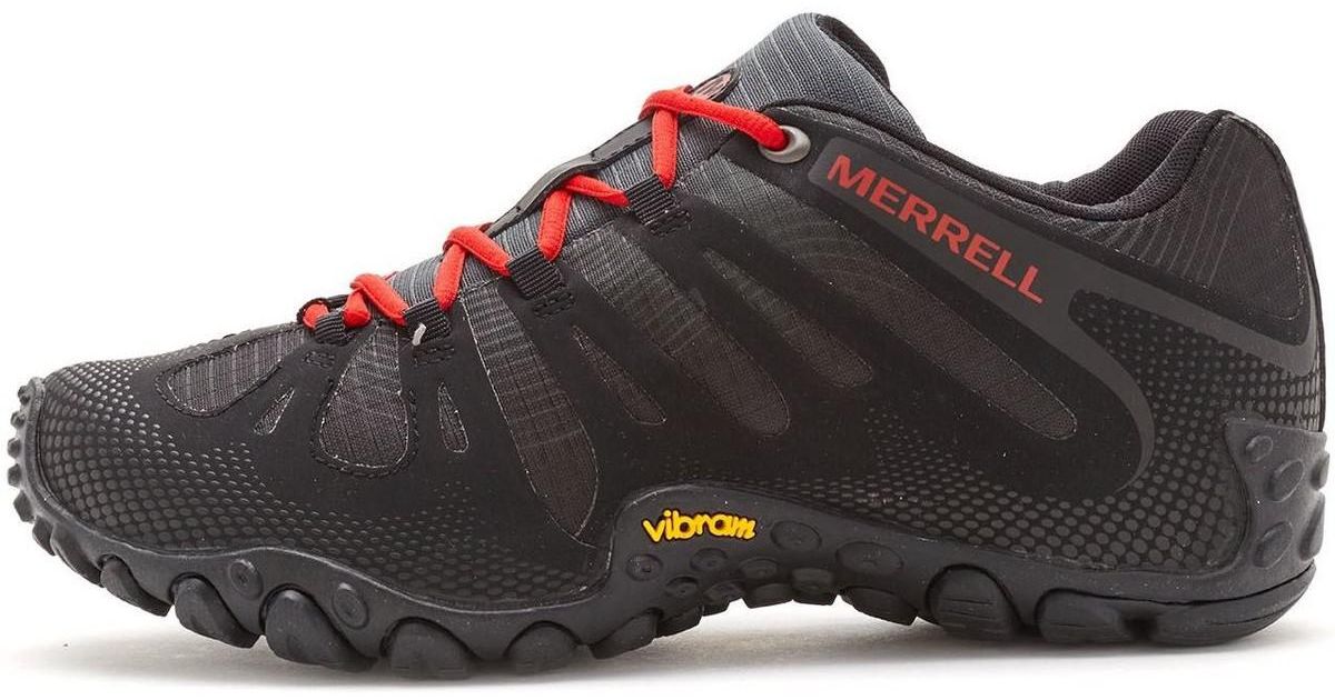 Merrell Chameleon Ii Flux Hiking Shoes In Black Red J21427 Men's Walking Boots In Black for Men - Lyst