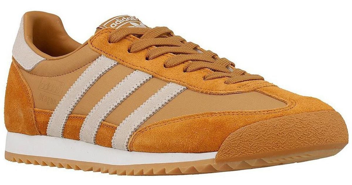 adidas dragon trainers brown