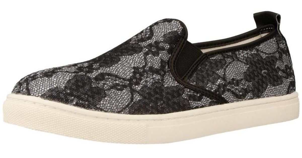 guess black slip ons