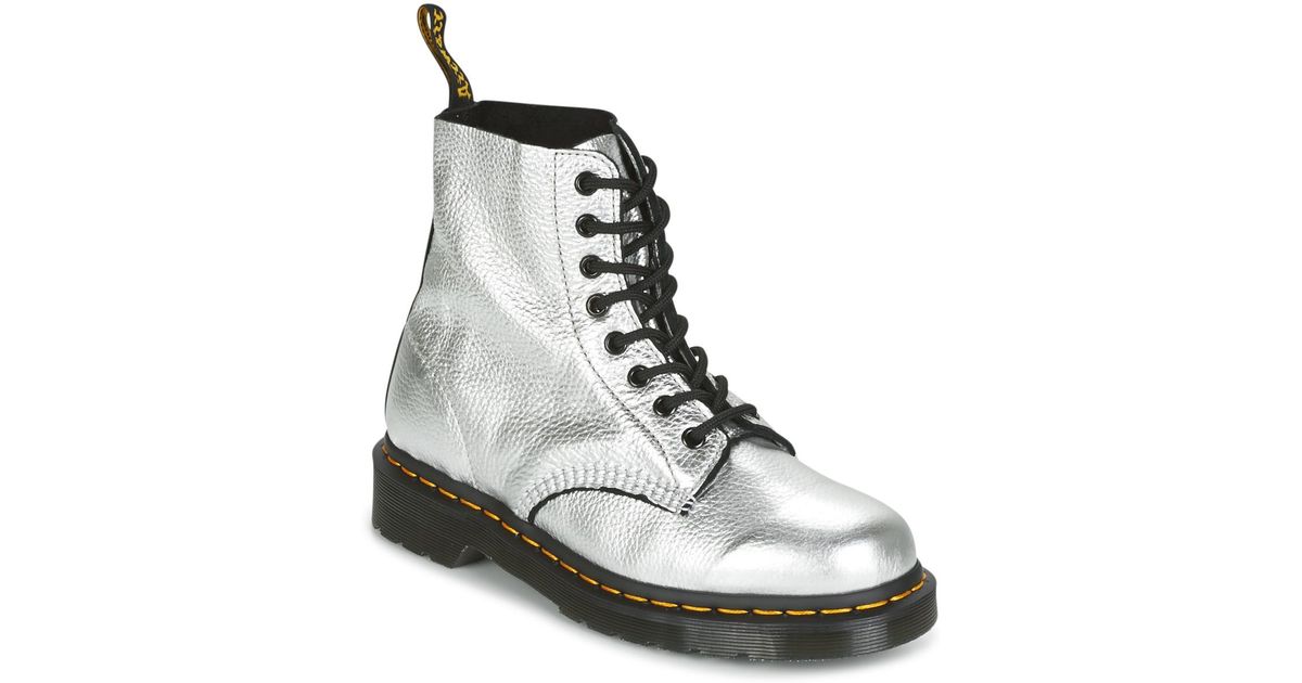 dr martens silver pascal