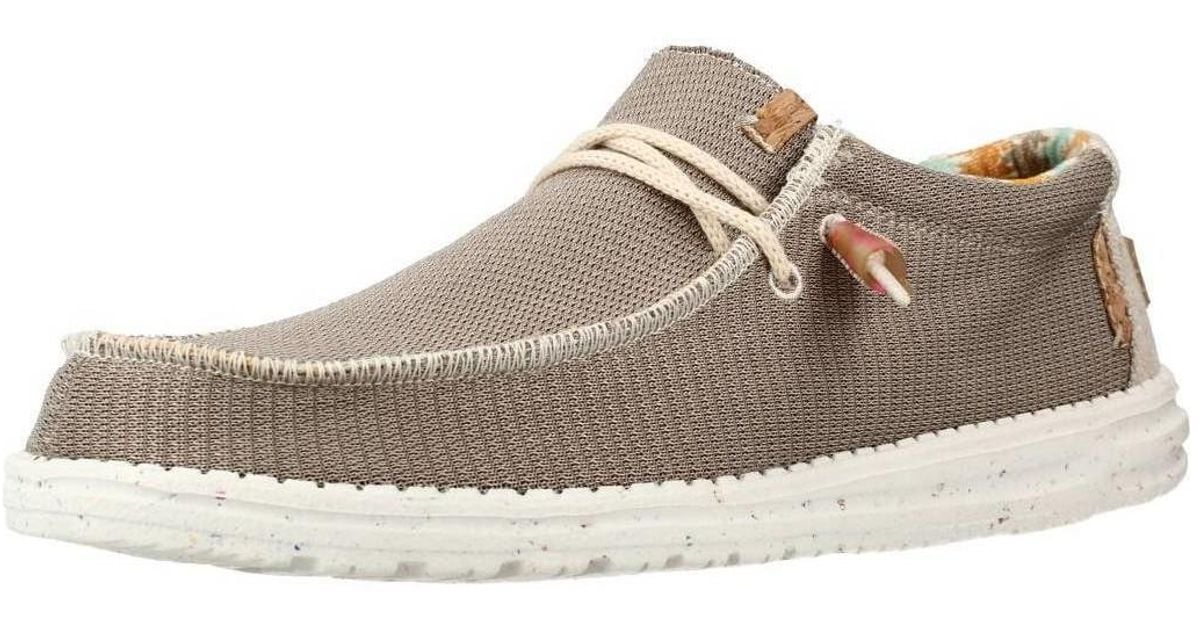 WALLY ECO Ville basse Hey Dude pour homme en coloris Gris Lyst