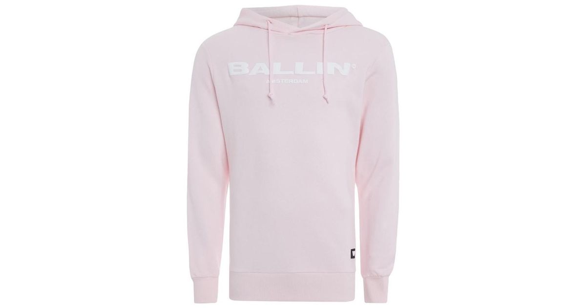 Ballin Amsterdam Original Hoodie M Men's Sweatshirt In Pink Ballin Men's Pullover Hooded Sweat Grey for Men