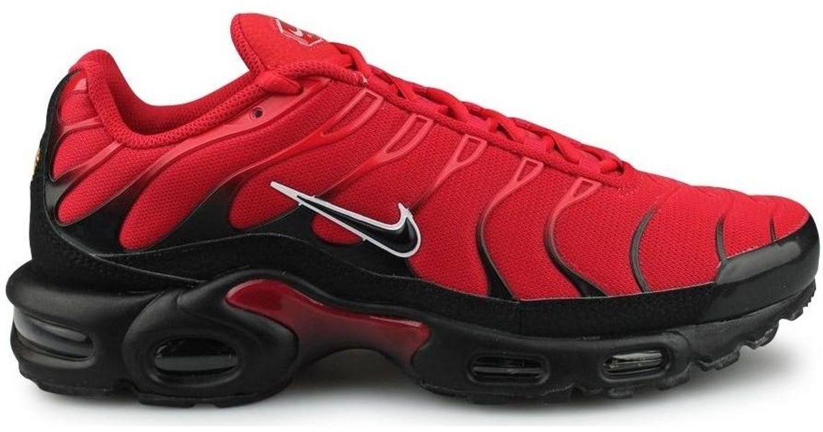 Air Max Plus Tn Rouge hommes Chaussures en rouge Nike pour homme ...
