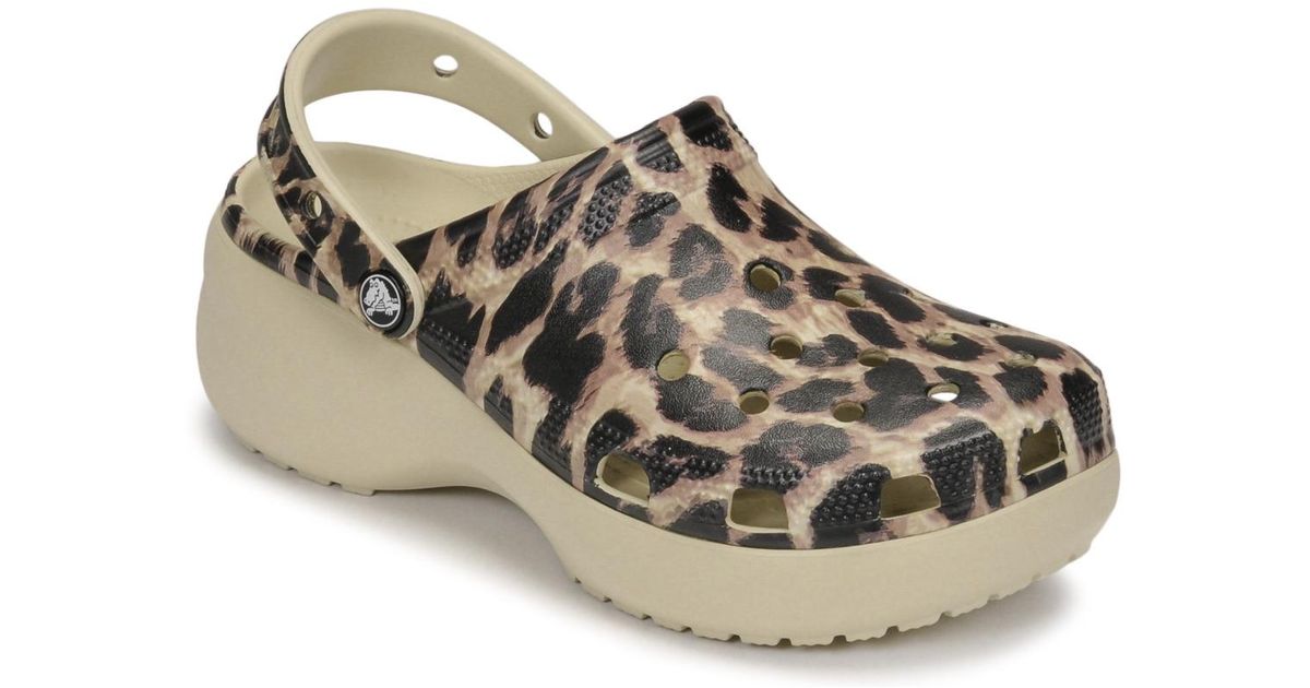 Crocs™ Klompen Classic Platform in het Naturel Lyst NL