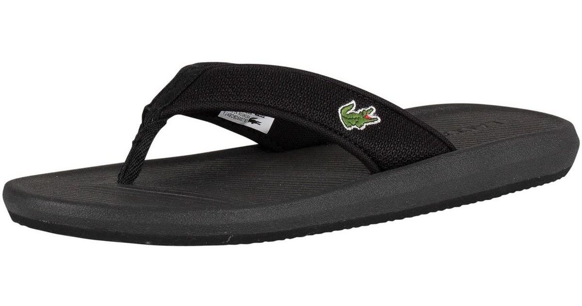 lacoste flip flops amazon