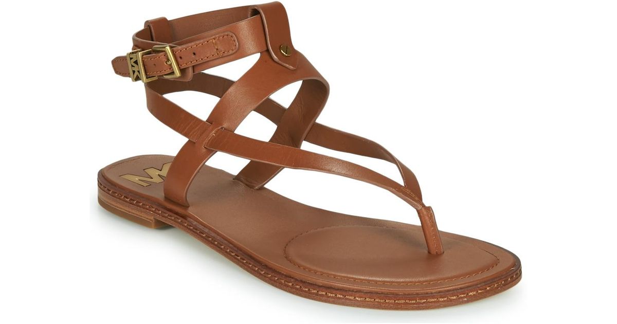 MICHAEL Michael Kors Sandalen Pearson Thong in het Bruin | Lyst NL