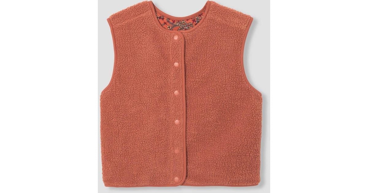 Gilet PALOMA en moumoute réversible Promod en coloris Rose Lyst