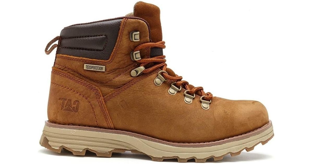 Caterpillar Cat Sire Waterproof Nubuck Boots In Brown Sugar P720692 Men