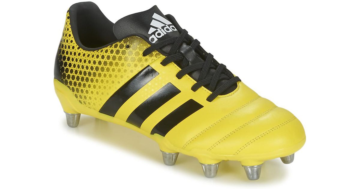 yellow adidas rugby boots
