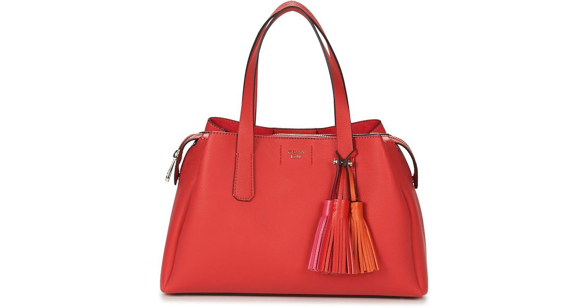 Guess Trudy Friend Satchel Women S Handbags In Red Lyst