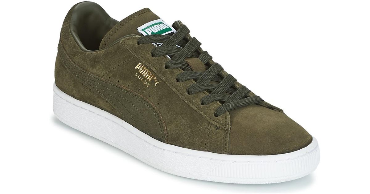 PUMA Lage Sneakers Suede Classic + in het Green voor heren PUMA Lage Sneakers Suede Classic + in het Green voor heren