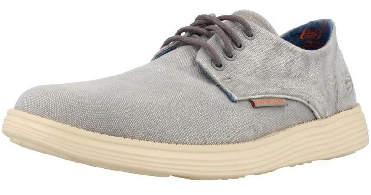 Skechers Gray Status Borges Men's Shoes (trainers) In Grey for men Skechers Herren Status Borges Sneakers