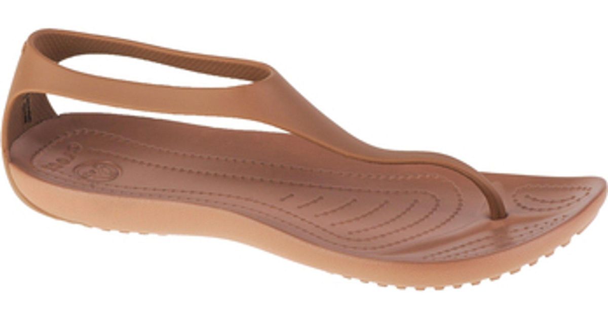Crocs™ Zehentrenner sexi flip wmns in Braun Lyst DE