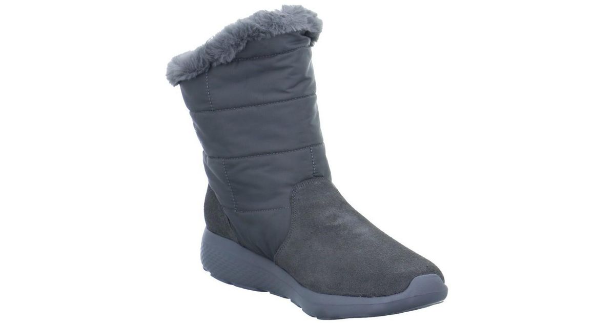 skechers grey boots