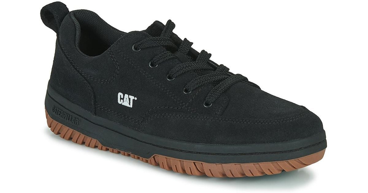 Caterpillar Leer Lage Sneakers Decade / Oxford in het Zwart Lyst NL