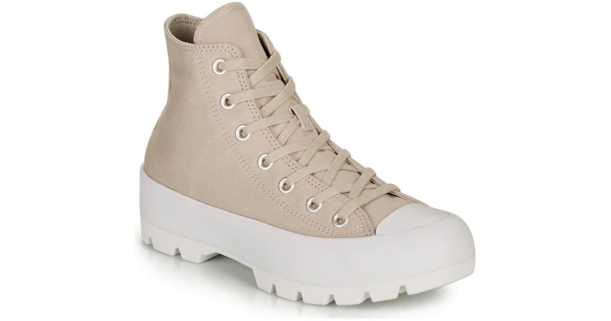 chuck taylor lugged beige