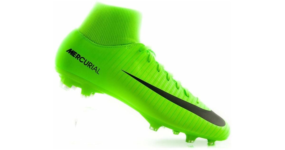 Nike Mercurial Victory Df Fg Vi Men S Football Boots In Green For